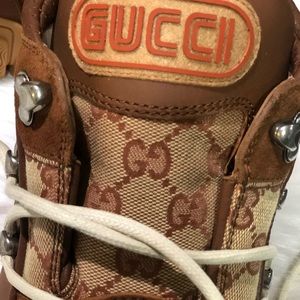 Gucci Brown and Cream Men's Boots